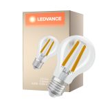 Ledvance Classic LED E27 Pear Filament Clear 3.8W 806lm - 827 Extra Warm White | Dimmable - Replaces 60W