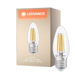 Ledvance Classic LED E27 Candle Filament Clear 3.4W 470lm - 827 Extra Warm White | Dimmable - Replaces 40W