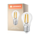 Ledvance Classic LED E27 Pear Filament Clear 3.4W 470lm - 827 Extra Warm White | Dimmable - Replaces 40W