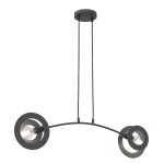 Emibig Pendant Euforia Steel Black | Suitable for 2x E27 - Max 15W