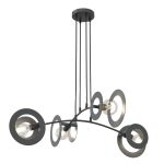 Emibig Pendant Euforia Steel Black | Suitable for 4x E27 - Max 15W