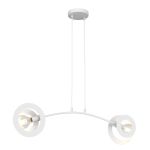 Emibig Pendant Euforia Steel White | Suitable for 2x E27 - Max 15W