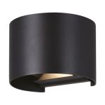 Eglo Wall Light Calpino 3 Aluminium Black 2W 420lm - 830 Warm White | IP54