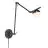 Nordlux Contina Wall Light Metal and Glass Black | Suitable for G9