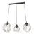 Emibig Pendant Nando Steel Black | Suitable for 3x E27 - Max 15W