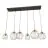 Emibig Pendant Nando Steel Black | Suitable for 6x E27 - Max 15W