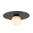 Emibig Ceiling Light Solar Steel Black | Suitable for 1x E14 - Max 10W