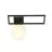 Emibig Ceiling Light Imago Steel Black | Suitable for 1x E14 - Max 10W