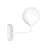 Emibig Wall Light Pregos Steel White | Suitable for 1x E14 - Max 10W
