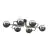 Emibig Ceiling Light Brendi Steel Black | Suitable for 6x E14 - Max 10W