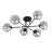 Emibig Ceiling Light Brendi Steel Black | Suitable for 6x E14 - Max 10W