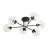 Emibig Ceiling Light Brendi Steel Black | Suitable for 6x E14 - Max 10W
