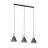 Emibig Pendant Rosa Steel Black | Suitable for 3x E27 - Max 15W