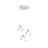 Emibig Ceiling Light Seco Steel White | Suitable for 3x E27 - Max 15W