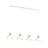 Emibig Ceiling Light Seco Steel White | Suitable for 4x E27 - Max 15W