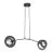 Emibig Pendant Euforia Steel Black | Suitable for 2x E27 - Max 15W
