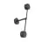 Emibig Wall Light Natsu Steel Black | Suitable for 2x GX53 - Max 12W