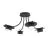 Emibig Ceiling Light Enso Steel Black | Suitable for 4x GX53 - Max 12W