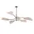 Emibig Ceiling Light Lotus Steel Black | Suitable for 6x E14 - Max 10W