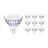 Multipack 10x Philips Master Value LED Spot GU5.3 MR16 5.8W 460lm 60D - 930 Warm White | Best Colour Rendering - Dimmable - Replaces 35W