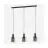 Eglo Pendant Gorosiba Steel Black | IP20 - Suitable for 3x E27 