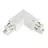 3 phase corner connector 90D V earth intern - White