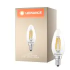 Ledvance Classic LED E14 Candle Filament Clear 2.5W 470lm - 827 Extra Warm White | Dimmable - Replaces 40W