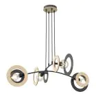 Emibig Pendant Skiva Steel Black | Suitable for 4x E27 - Max 15W