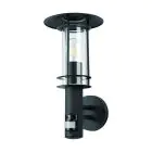 Eglo Wall Light Lisio 1 Stainless Steel Black | IP44 - Suitable for 1x E27 - Motion Sensor