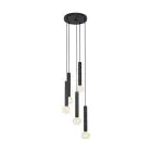 Eglo Pendant Corteva Steel Black | IP20 - Suitable for 5x E27 