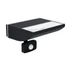 Eglo Wall Light Sorronaro Aluminium Black 10W 1000lm - 830 Warm White | IP65 - Motion Sensor