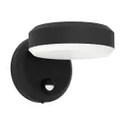 Eglo Wall Light Fornaci Steel Black 3W 320lm - 830 Warm White | IP65 - Motion Sensor