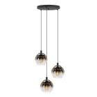 Eglo Pendant Ariscani 1 Steel Black | Suitable for 3x E27